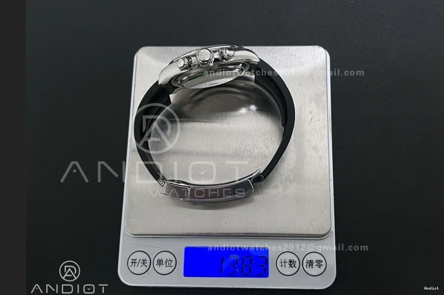 Gray Edition 126519 V2 Daytona on 1:1 VSF VS4131 Oysterflex (Weighted) Best Strap Dial Black 1124